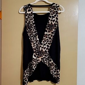 Low Back Leopard Tank Women's Size XXL